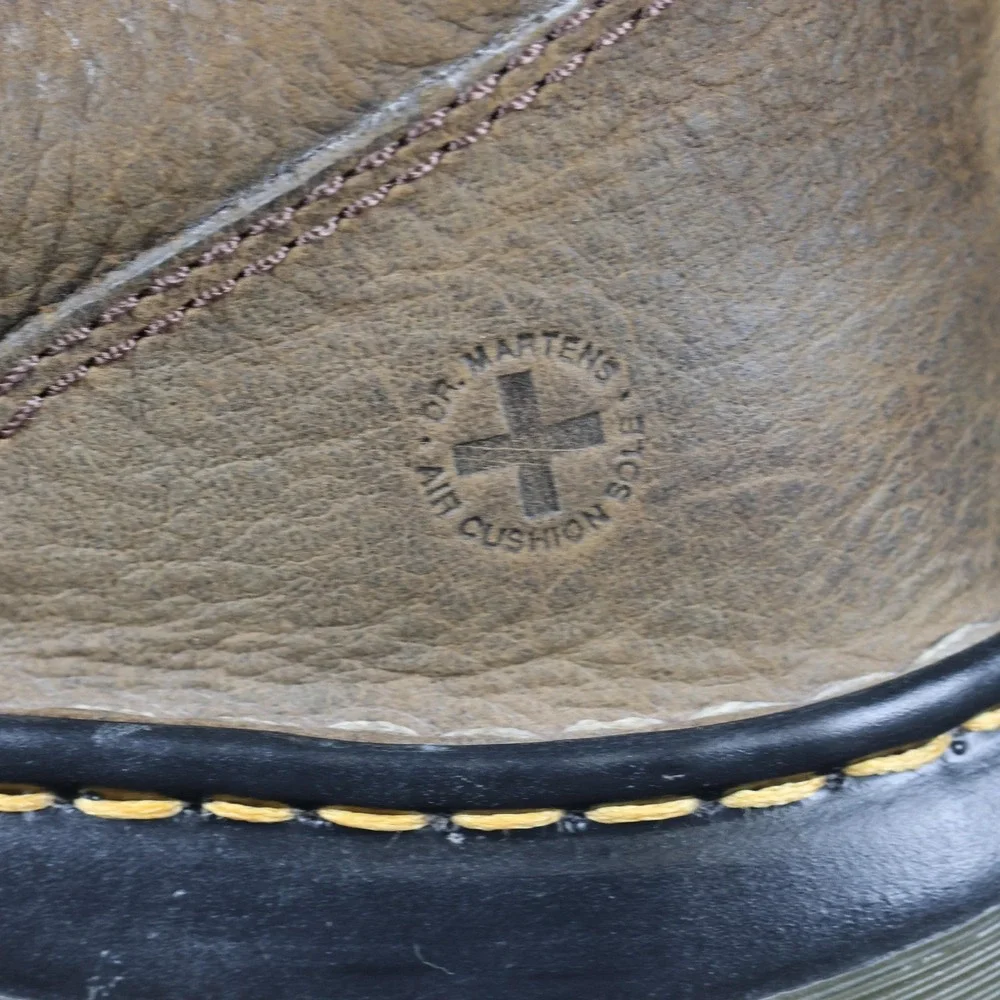 Dr. Martens John Shoes Mens Size 12 Brown Leather Lace Up Casual Sneakers